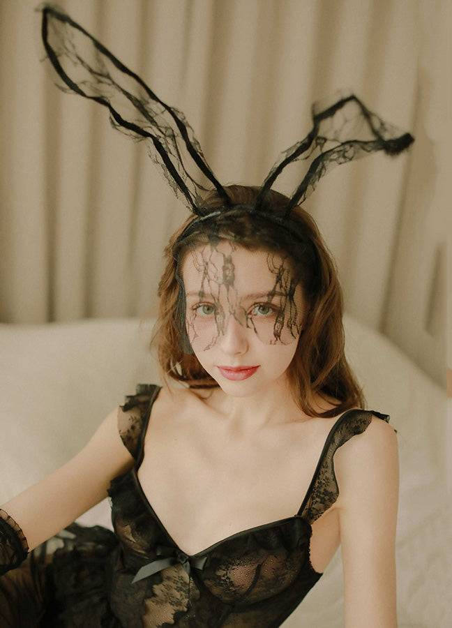Lace Bunny Lingerie Set