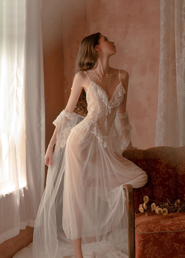 Sheer Lace Nightgown