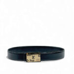 Louis Vuitton x Supreme Gold Buckle Leather Belt