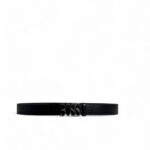 BOSS Style Black Belt | Glossy Black BOSS Logo Buckle | Sleek Modern Statement