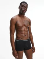 CK Men's 3-Pack Trunk Boxer Set - Modern Structure - Dark/Colorful - Image 2