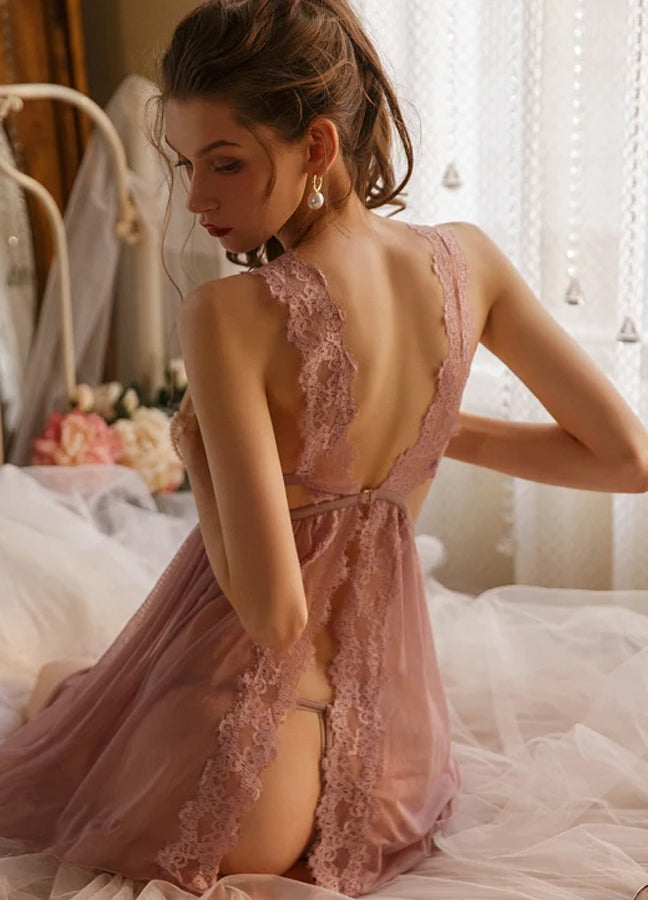 Lace Sheer Nightgown - Image 6
