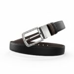 Burberry Reversible Leather Belt Crystal Buckle Luxury Edition