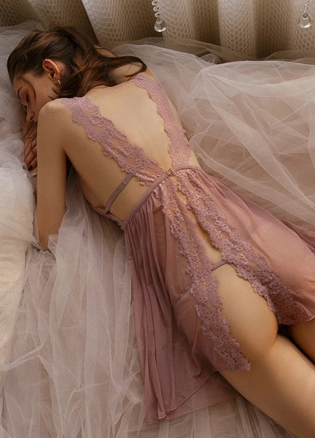 Lace Sheer Nightgown - Image 8