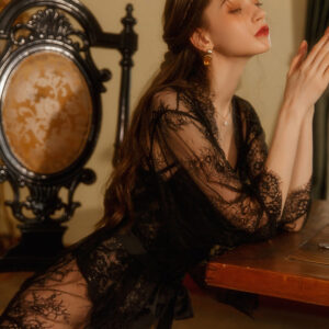 Alternative view of Lace and Satin Bodysuit