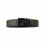 Fendi Inspired FF Monogram Belt Matte Black Luxury Designer Style Belt