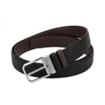 Hermès Reversible Textured Leather Belt Black & Brown