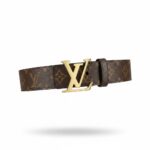 Louis Vuitton Monogram Gold Buckle Belt Luxury Statement Piece