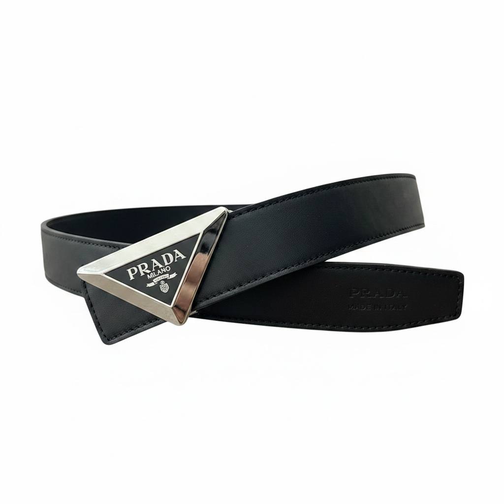 prada-luxury-black-belt-120cm-triangle-logo-buckle-premium-designer-belt-masterpiecemasterpiece-1592966.jpg Prada Luxury Black Belt Triangle Logo Buckle Premium Designer Belt - Image 1