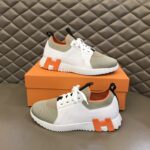 Hermes Depart Sneaker White/Light Grey For Men