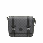 Gucci Messenger Bag Black For Men 11in/28cm GG 658542 KGDHN 1000