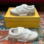 Fendi Match Low Tops In White For Women 8E8252AHH2F1FHS