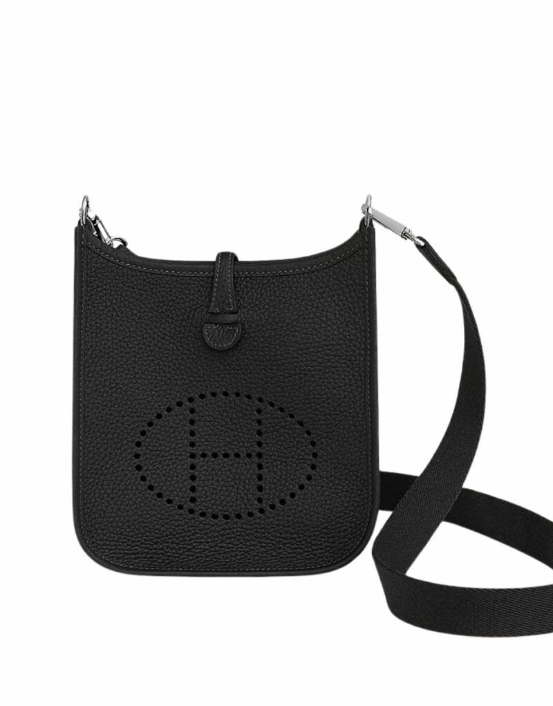 H069426CKAV-4-800x1021-1.jpg Hermes Evelyne 16 Amazone Bag Black With Silver-Toned Hardware For Women, Womens Shoulder And Crossbody Bags 6.3in/16cm H069426CKAV - Image 1