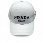 Prada Denim Baseball Cap White Prada Cap