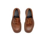 Bottega Veneta Haddock Boat Shoe Light Wood For Men - 741323V4AF02742